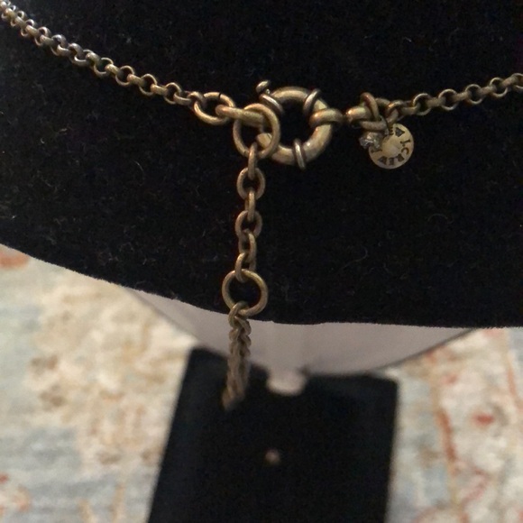 J. CREW Factory Royal blue & mint statement necklace. - Picture 3 of 3